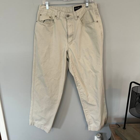 Eddie Bauer Light Khaki Pants Men's Size 36 x 32 - Picture 1 of 7